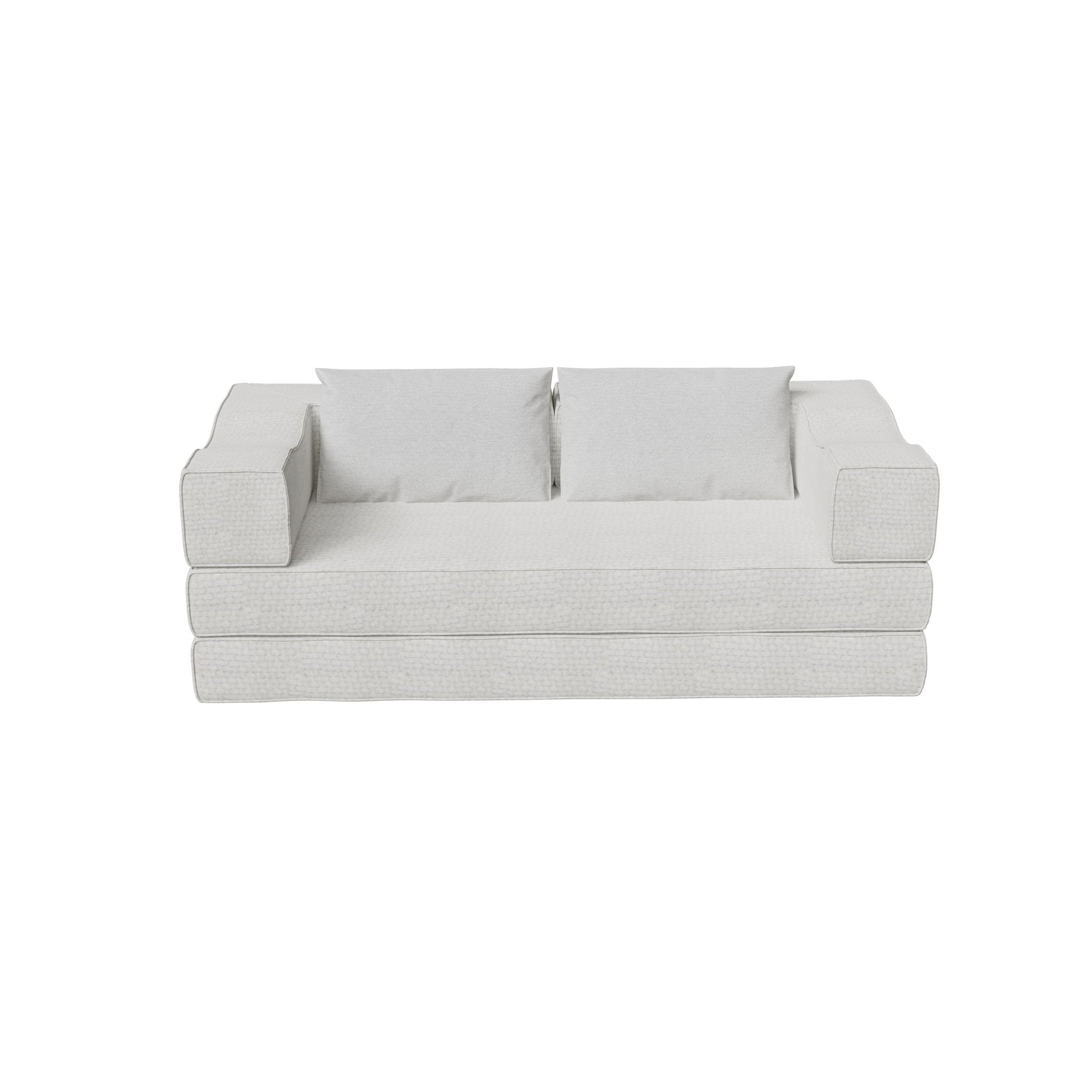3 Seat Folding Floor Couch & King Size Bed Mattress Home Essentials