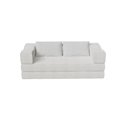 3 Seat Folding Floor Couch & King Size Bed Mattress Home Essentials