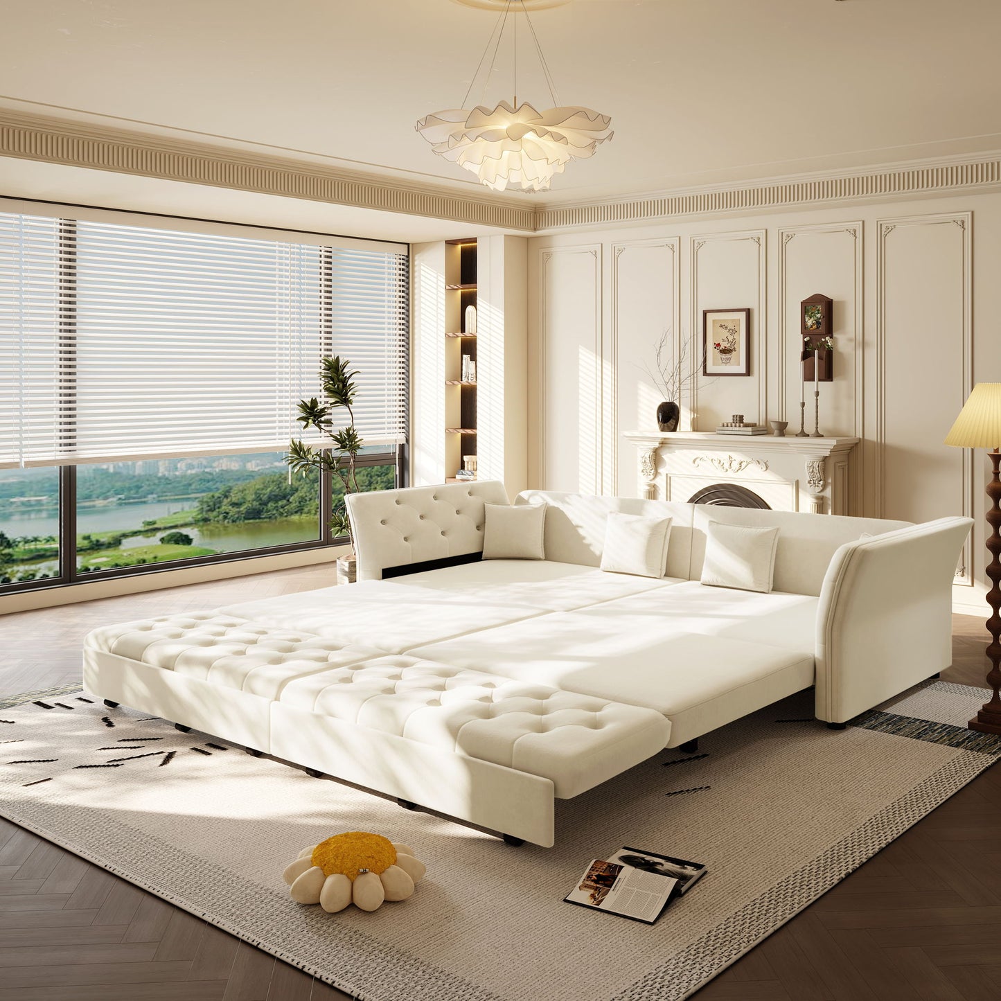 Oversize Pull Out Sofa Bed For Living Room Home Essentials