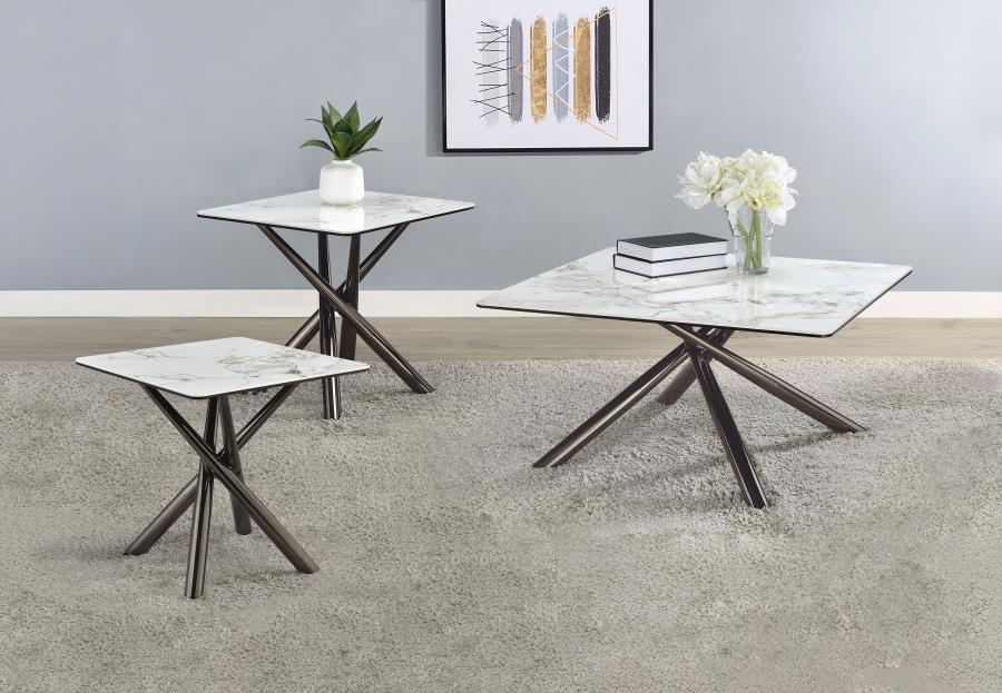 Carvell - Coffee Table Set Coaster Fine Furniture
