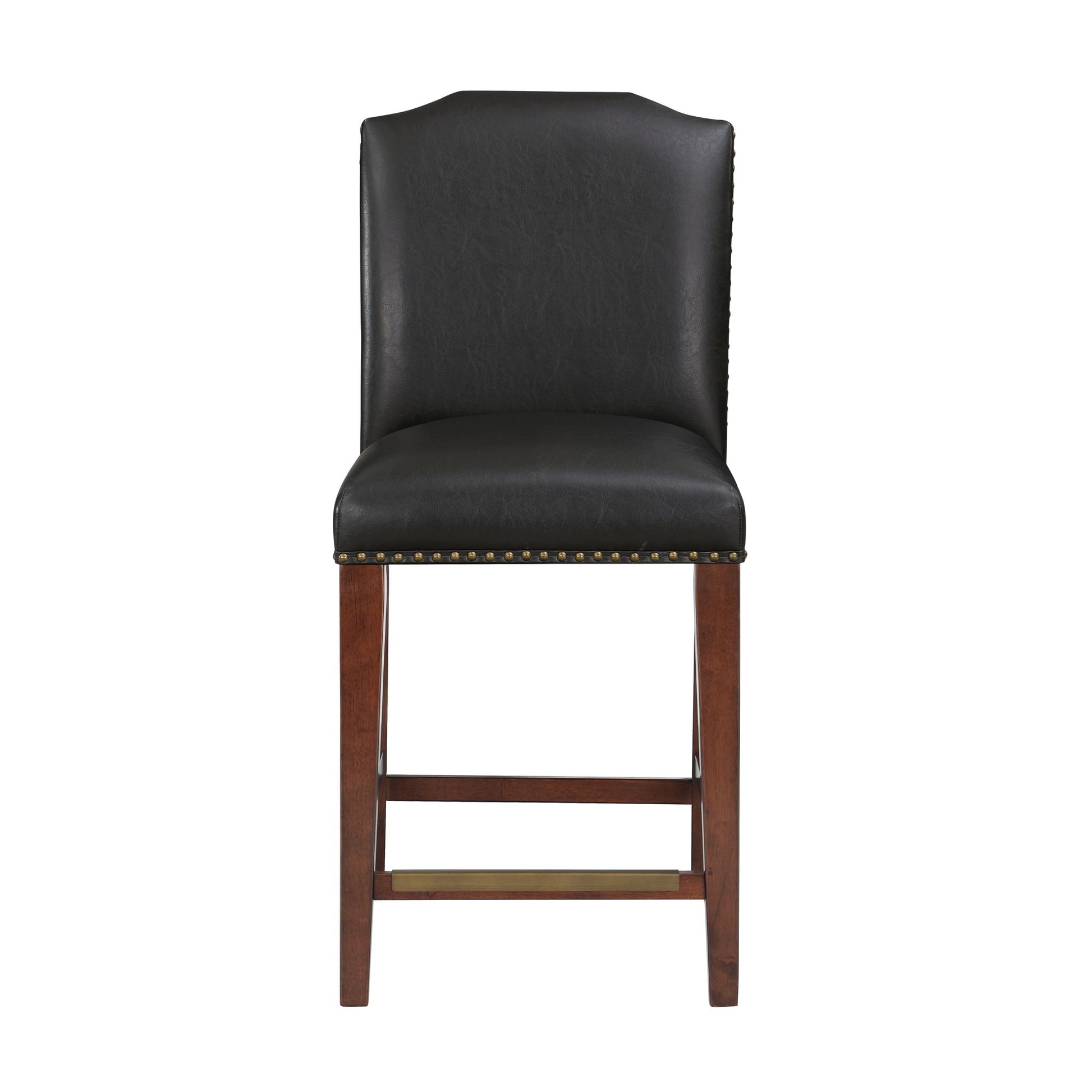 Blaire - Stationary Counter Stool With Nail Heads Home Essentials