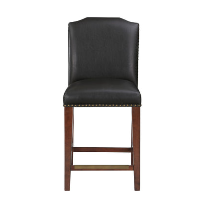 Blaire - Stationary Counter Stool With Nail Heads Home Essentials