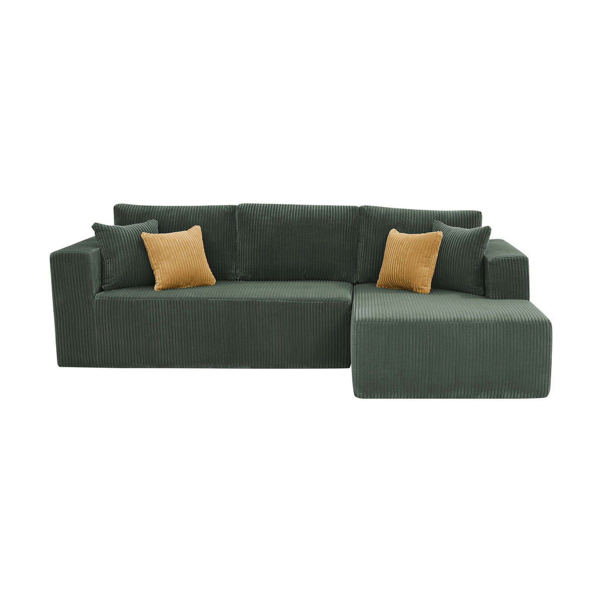 L - Shape Full Compressed Upholstered Sectional Home Essentials