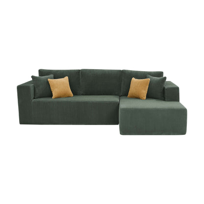 L - Shape Full Compressed Upholstered Sectional Home Essentials