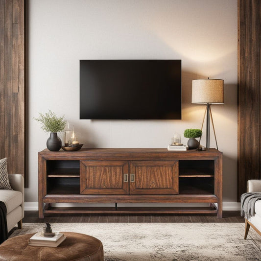 Branson - TV Stand Console, For TVs Up To 85", Two Tone - Brown Legends