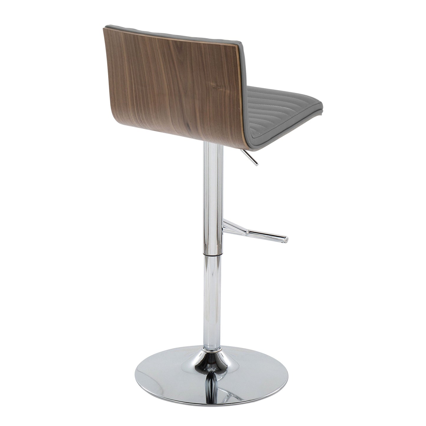 Mason - Contemporary Adjustable Barstool & Swivel With Straight T Footrest (Set of 2) Lumi Source