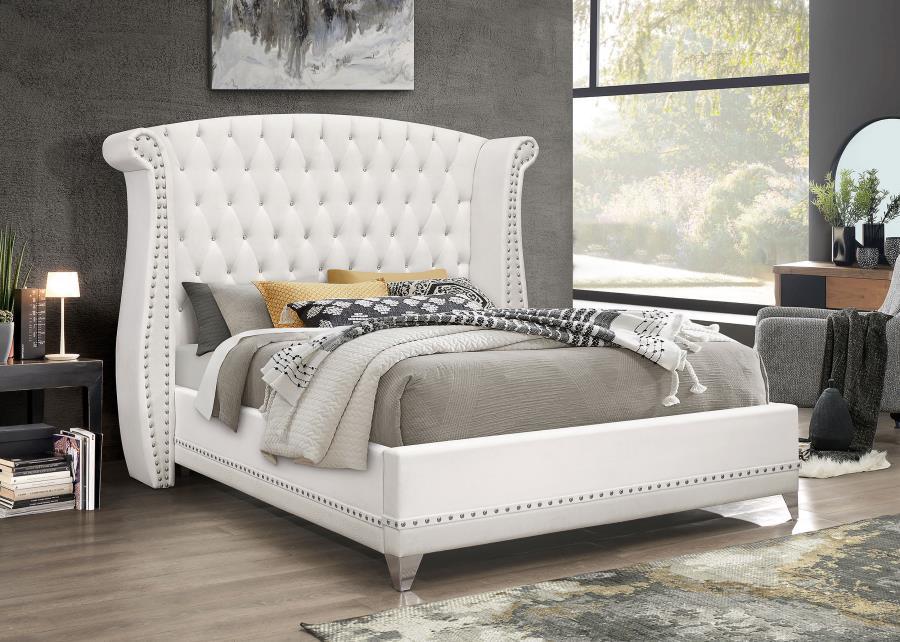Barzini - Upholstered Wingback Bed CoasterElevations
