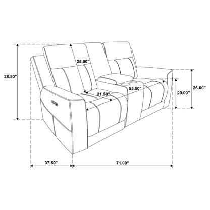 Patrick - Power Reclining Loveseat Furniture Max