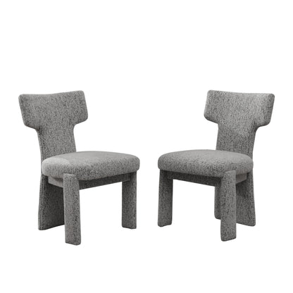 Armless Curved Back Accent Chairs (Set of 2) Home Essentials