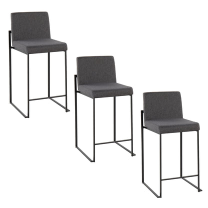Fuji - Contemporary Modern Elegance, High Back Counter Stool Lumi Source