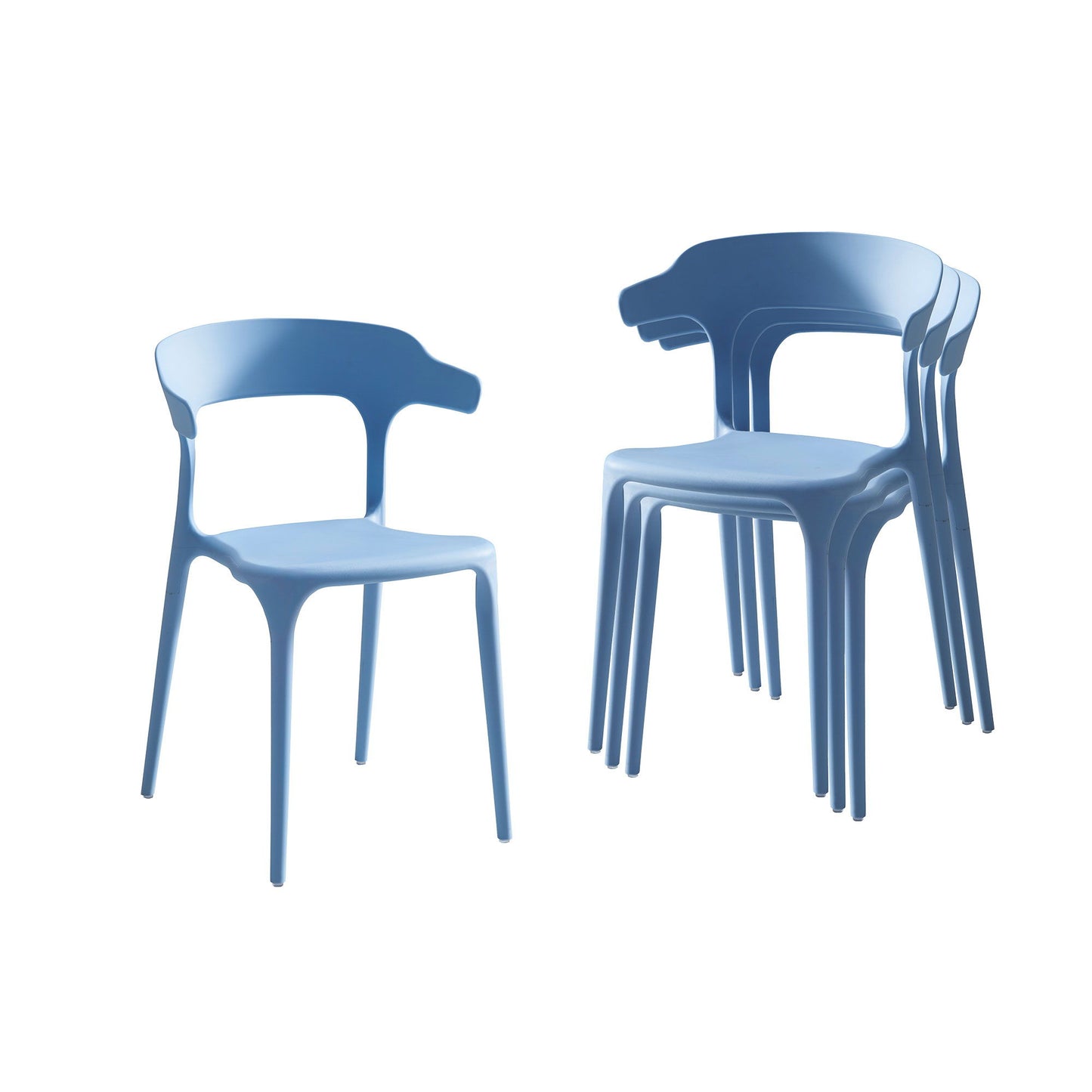 Stackable Chairs (Set of 4) Home Essentials