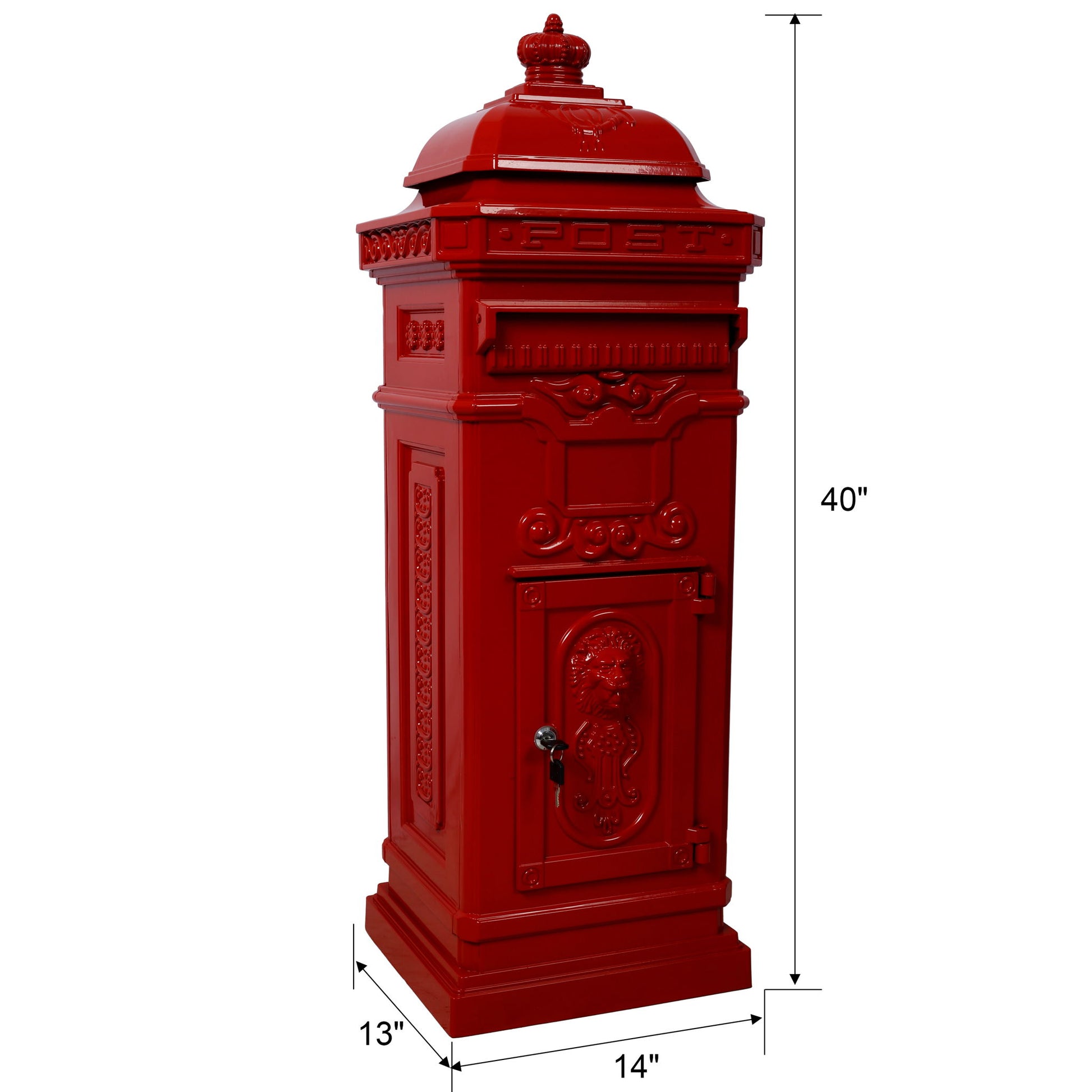 Mailboxs Residential Large-Capacity Letter Box, Rainproof Postbox Statue Daily Nest