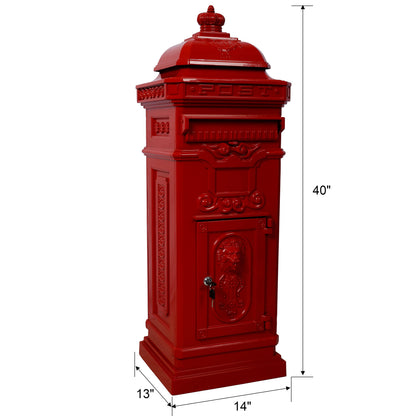 Mailboxs Residential Large-Capacity Letter Box, Rainproof Postbox Statue Daily Nest