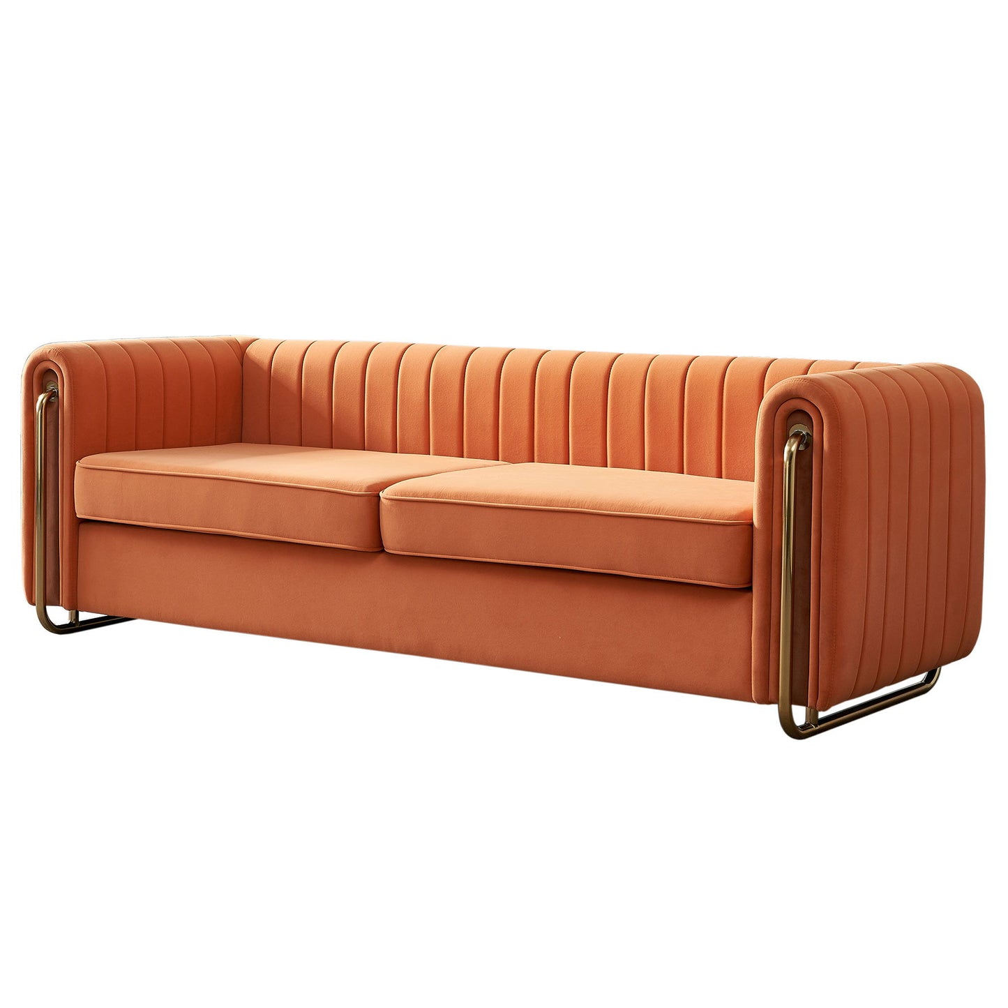 Contemporary Velvet Sofa Couch For Living Room Home Essentials