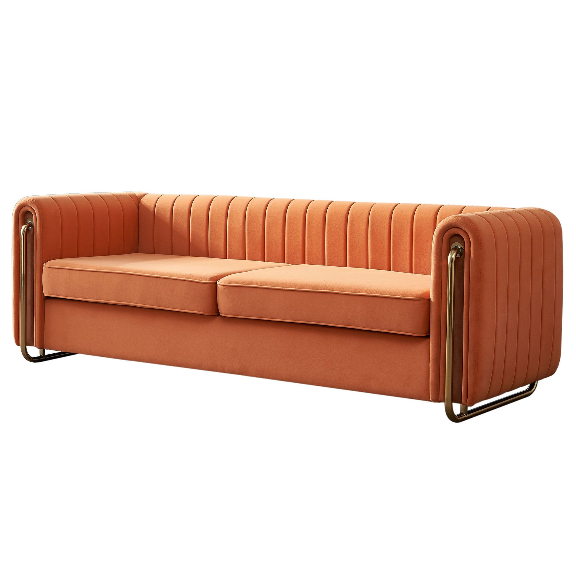 Contemporary Velvet Sofa Couch For Living Room Home Essentials