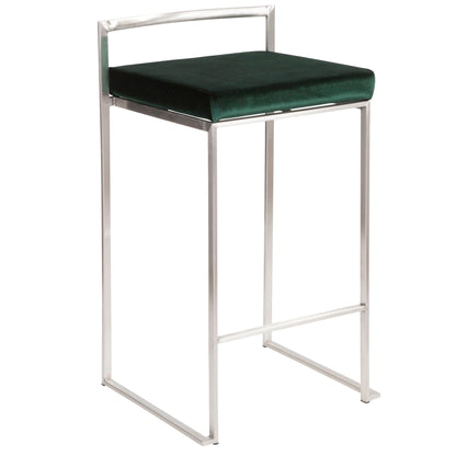 Fuji - Contemporary Elegant Stackable Counter Stool Set Lumi Source