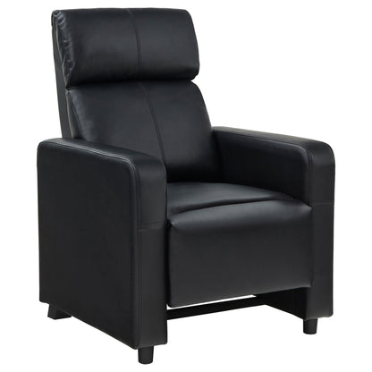Push Back Recliner - Black Furniture Max