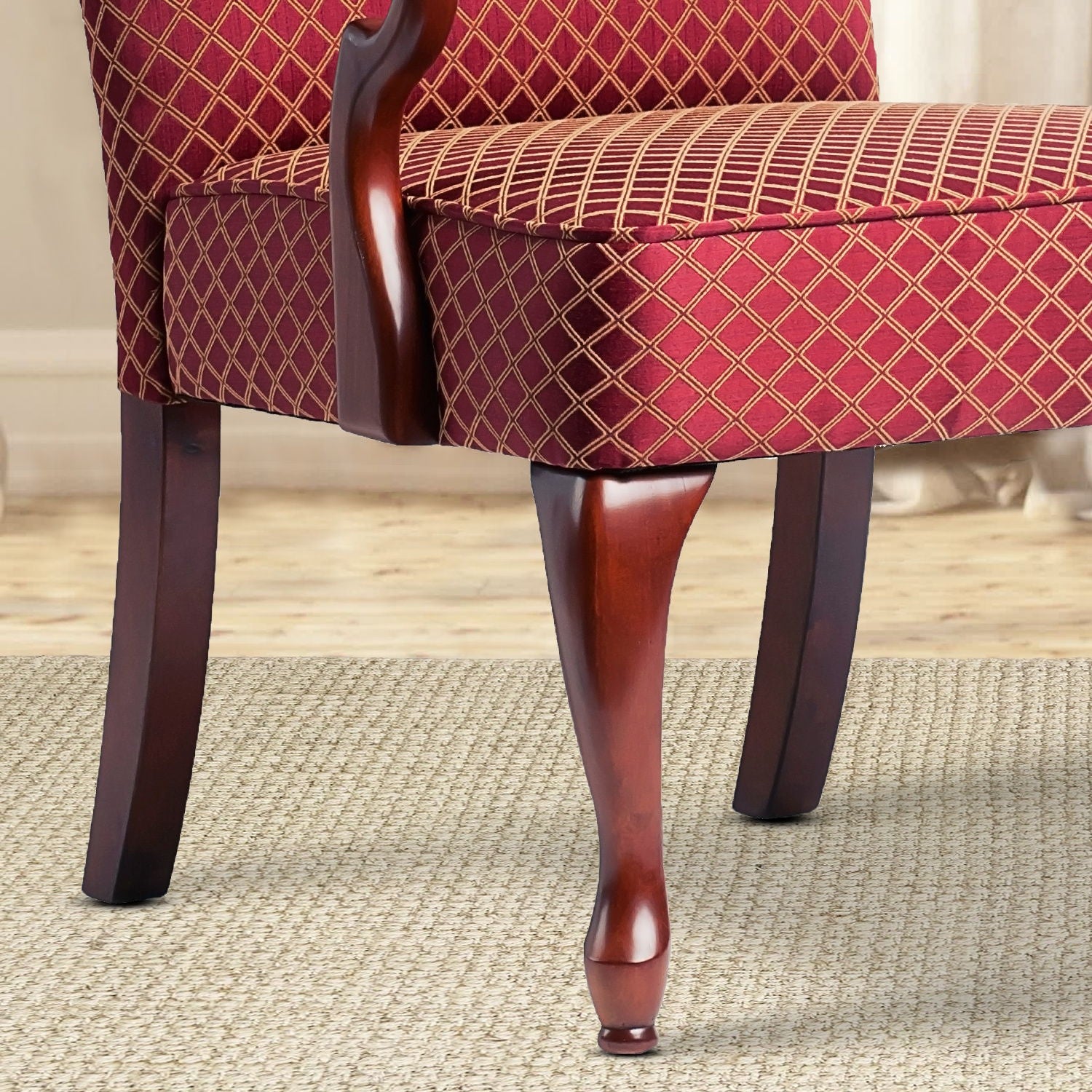 Delaney - Elegant Gooseneck Arm Chair With High Back Ridgecrest Home