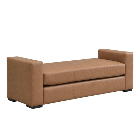 Ottoman With Unique Armrest Design For Living Spaces Noble House