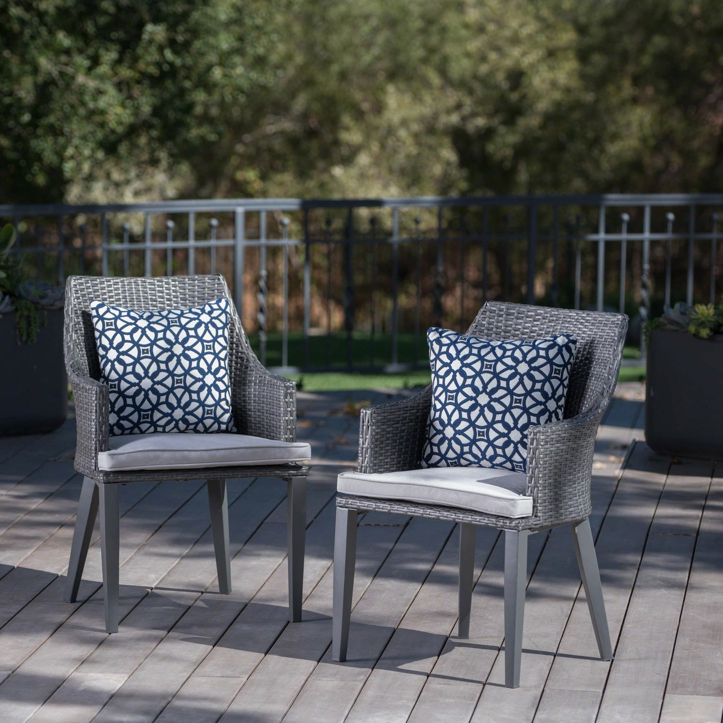 Hillhurst - Outdoor Chair Comfortable, Weather Resistant Cushion (Set of 2) Noble House