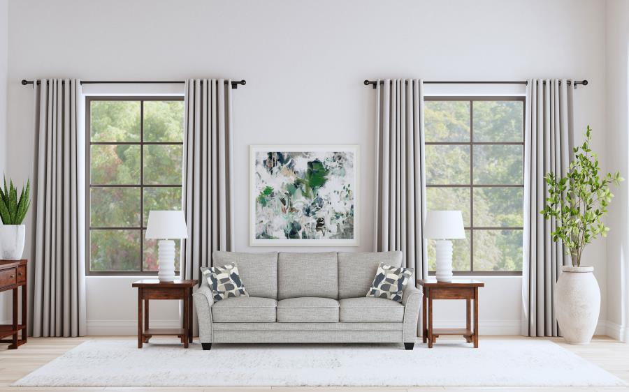 Tomkins - Boucle Upholstered Sofa - Light Gray Coaster Fine Furniture