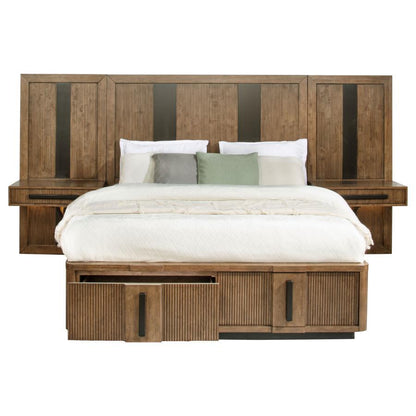 Terrace - 2 Piece Wall Panel With Nightstand Set - Ash Brown Coaster Fine Furniture