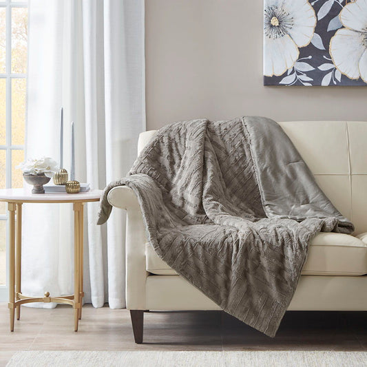 Arctic - Ultra Down Alternative Throw - Gray