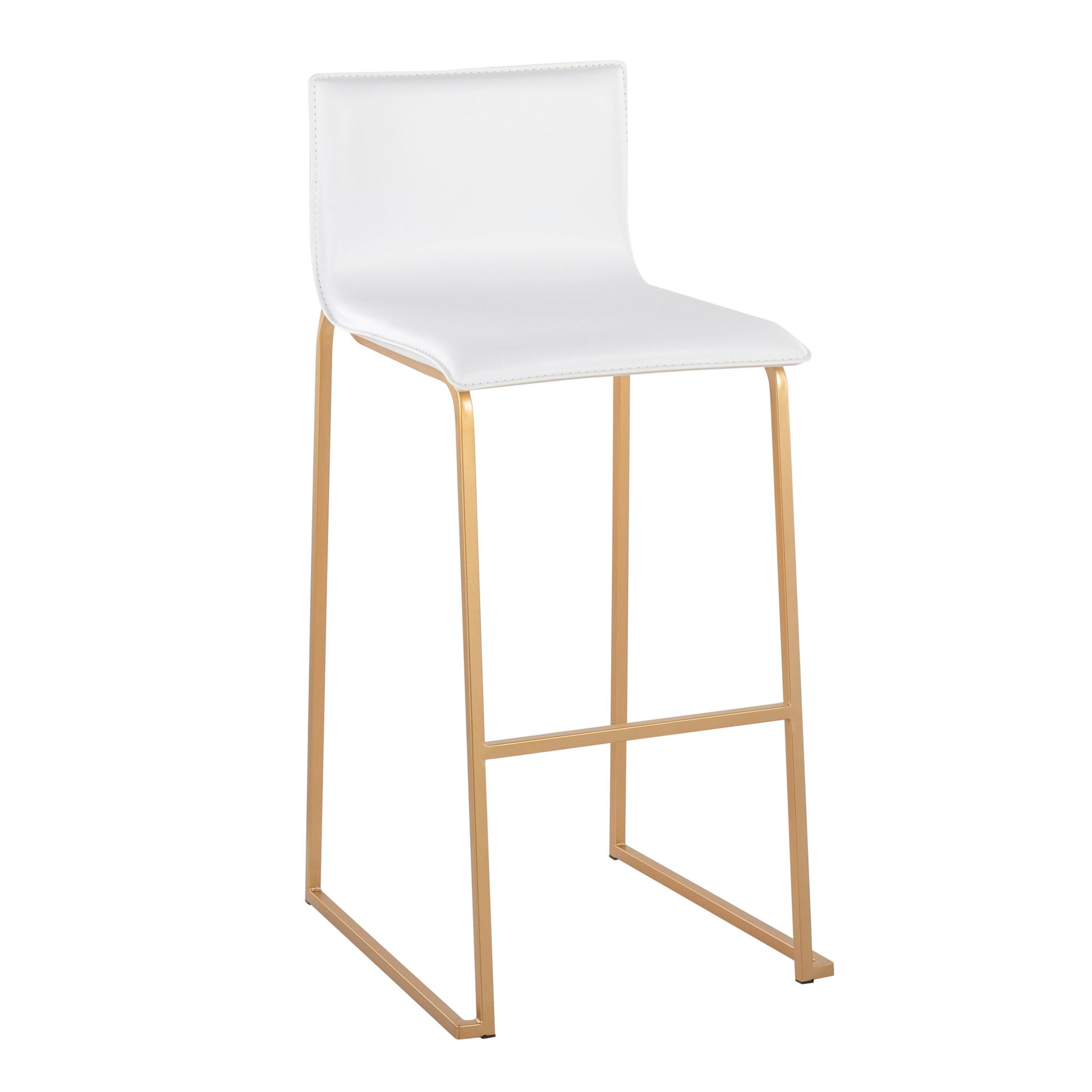 Mara - Contemporary Upholstered Barstool (Set of 2) Lumi Source