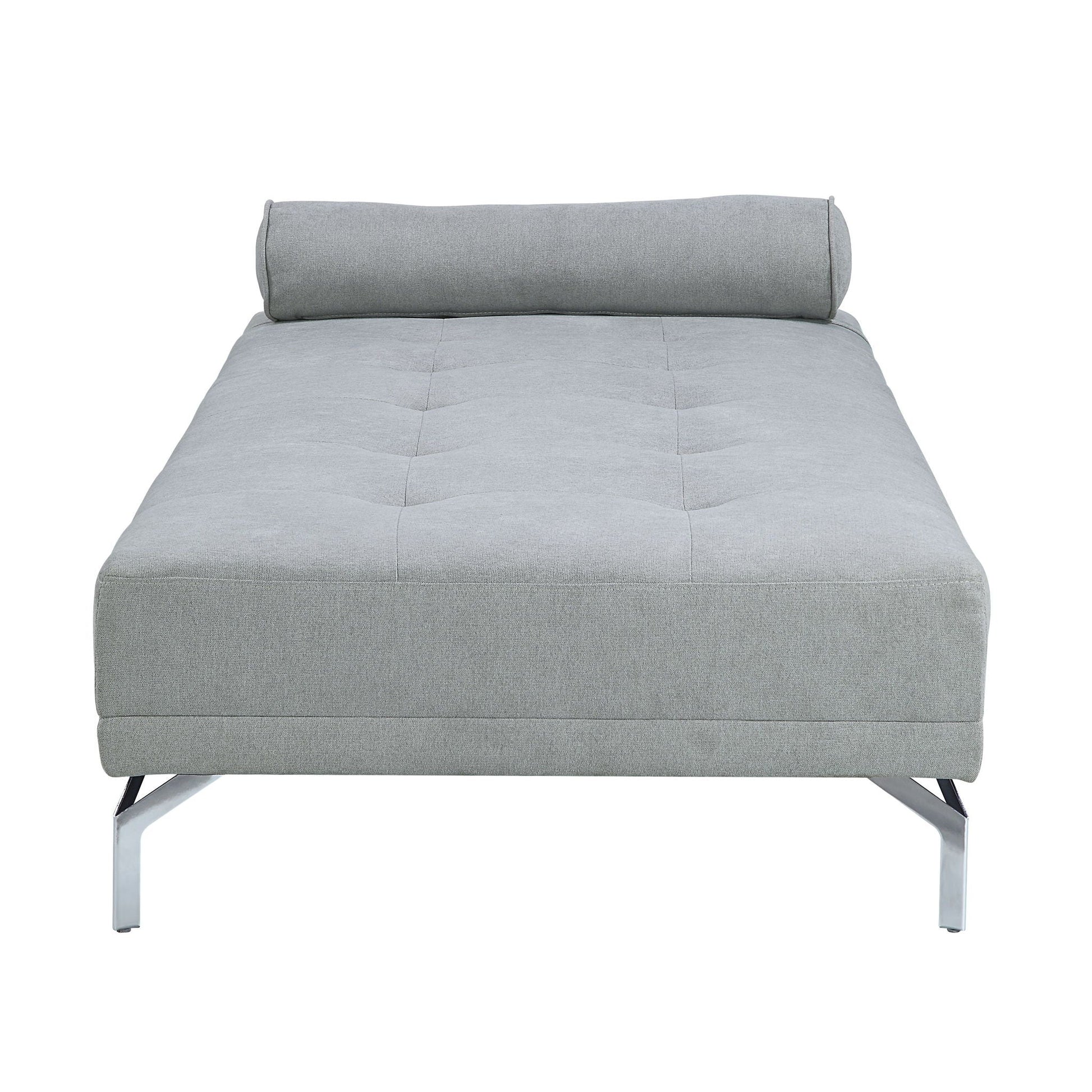 Quenti - Velvet Sofa Bed With Pillow - Gray Acme