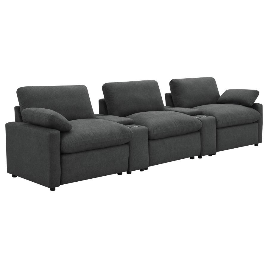 Collins - 5-Piece Power Reclining Home Theater Seating Coaster Fine Furniture