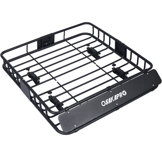 Motoring Rooftop Cargo Carrier Basket Steel, Universal Fit Roof Rack Daily Nest