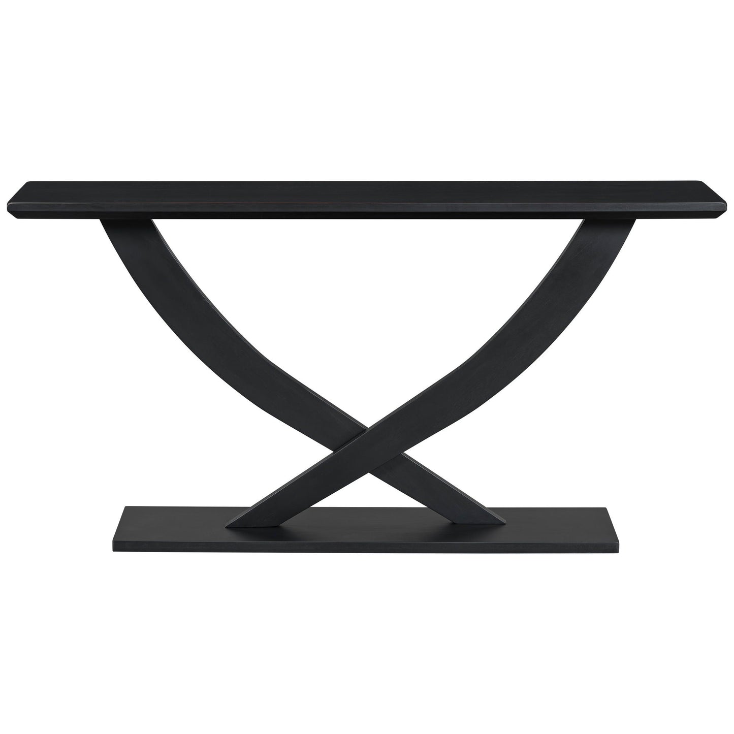 Console Table With Cross Leg Base And Reinforced Support Plate Noble House