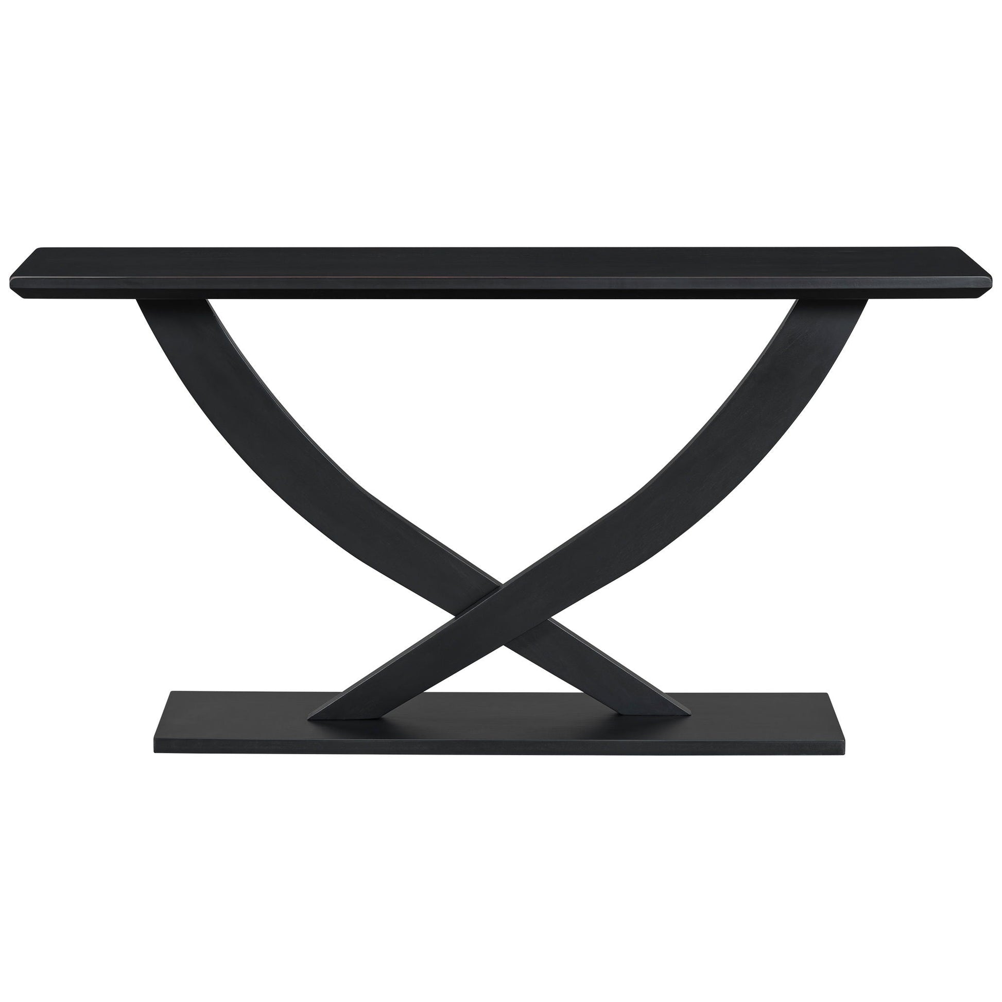 Console Table With Cross Leg Base And Reinforced Support Plate Noble House