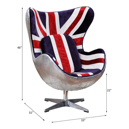 Brancaster - Pattern Accent Chair With Swivel - Multi Acme