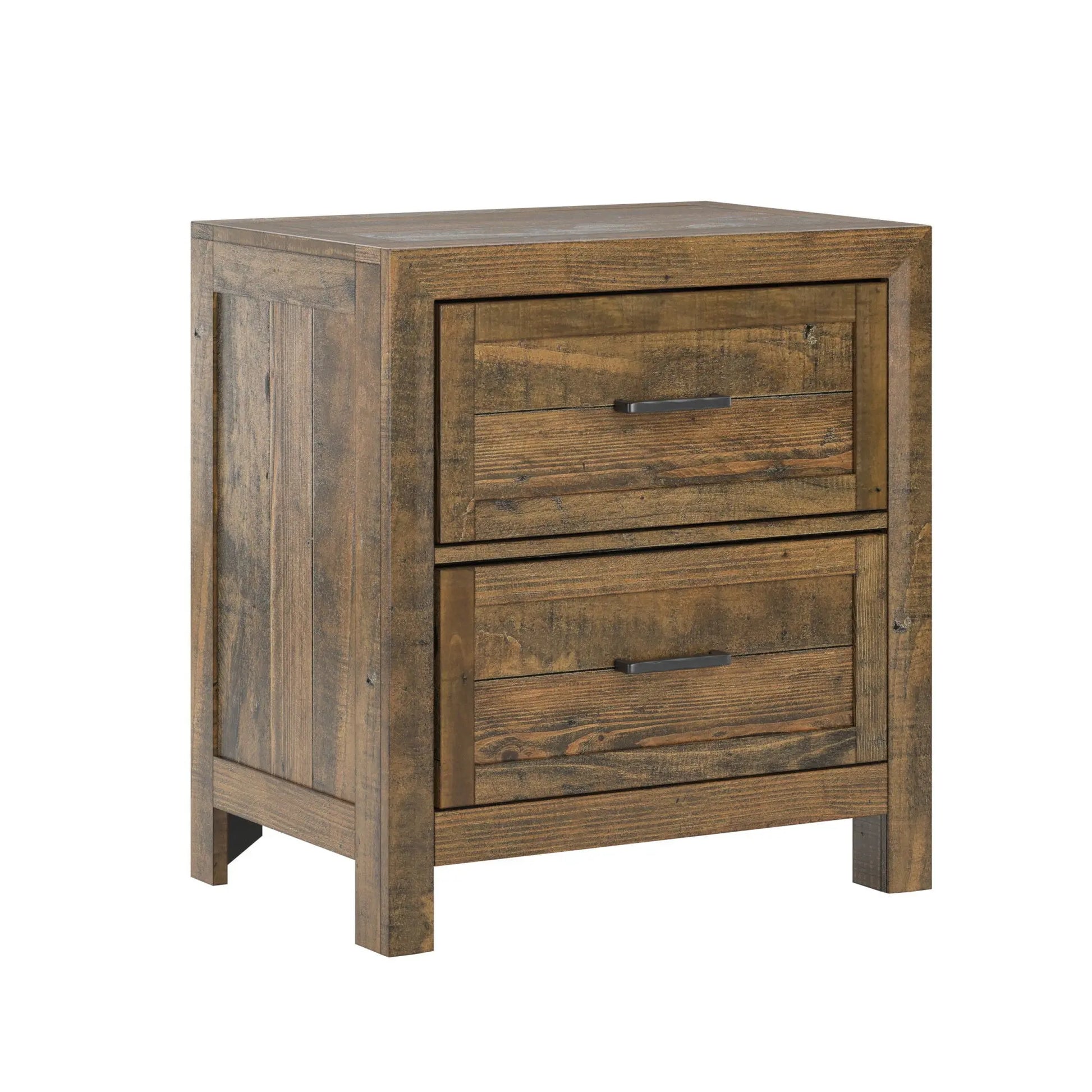 Lisque - 2 Drawer Nightstand - Brown Emerald Home
