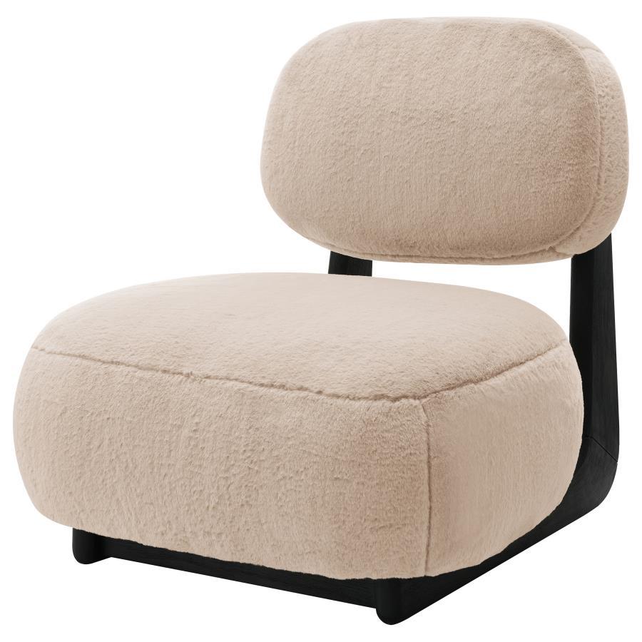 Duffie - Upholstered Armless Accent Chair - Camel CoasterEveryday