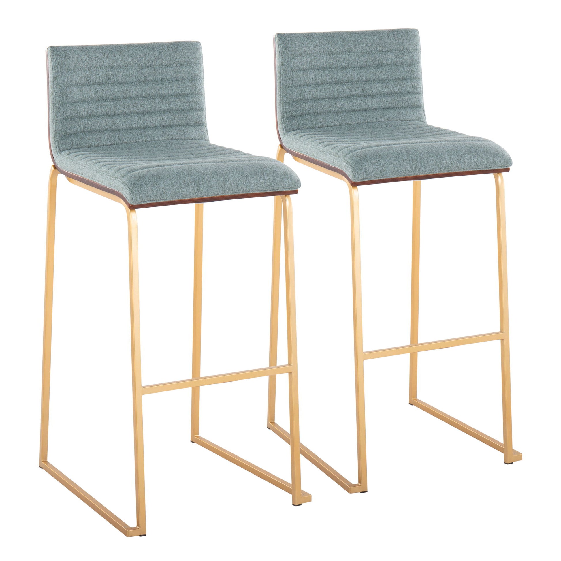 Mason Mara - Contemporary Versatile Desig Fixed Height Barstool (Set of 2) Lumi Source