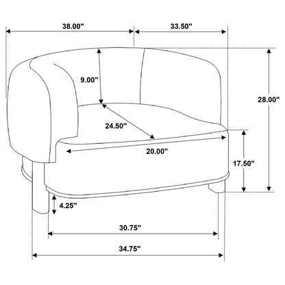 Kensing - Barrel Back Accent Chair Furniture Max