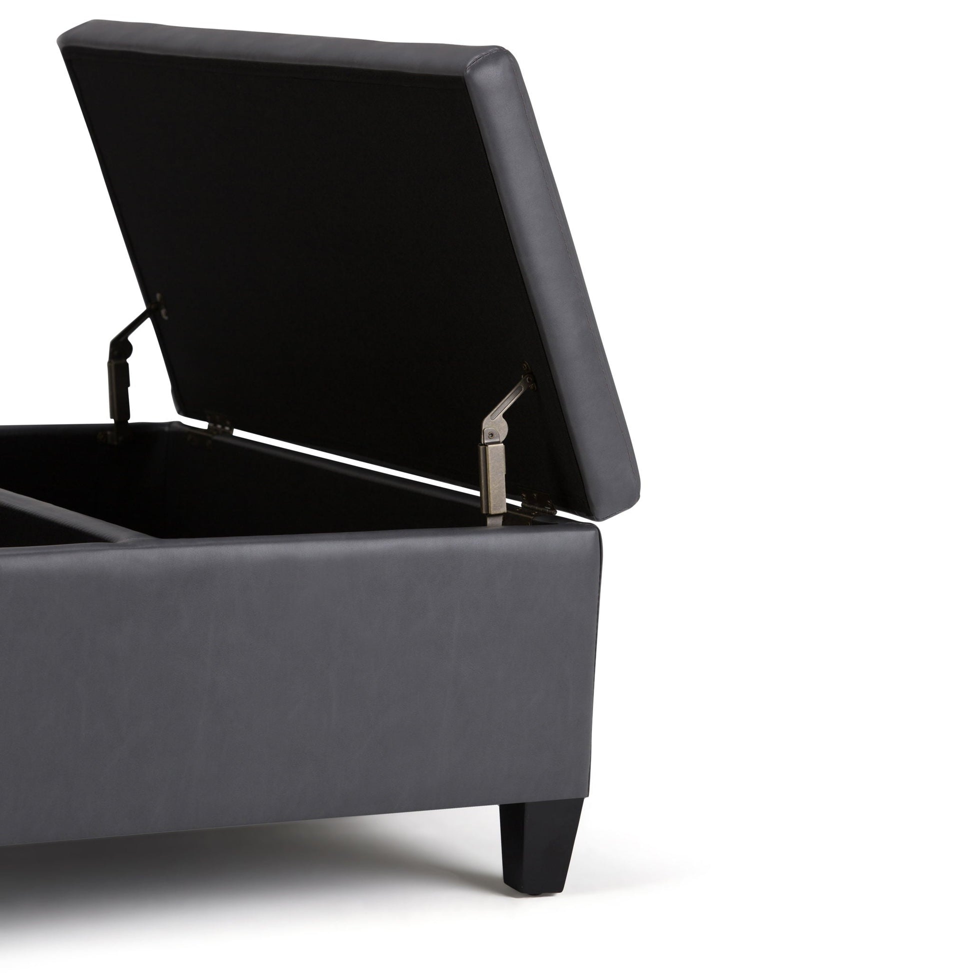 Ellis - Coffee Table Storage Ottoman Contemporary Design Simpli-Home