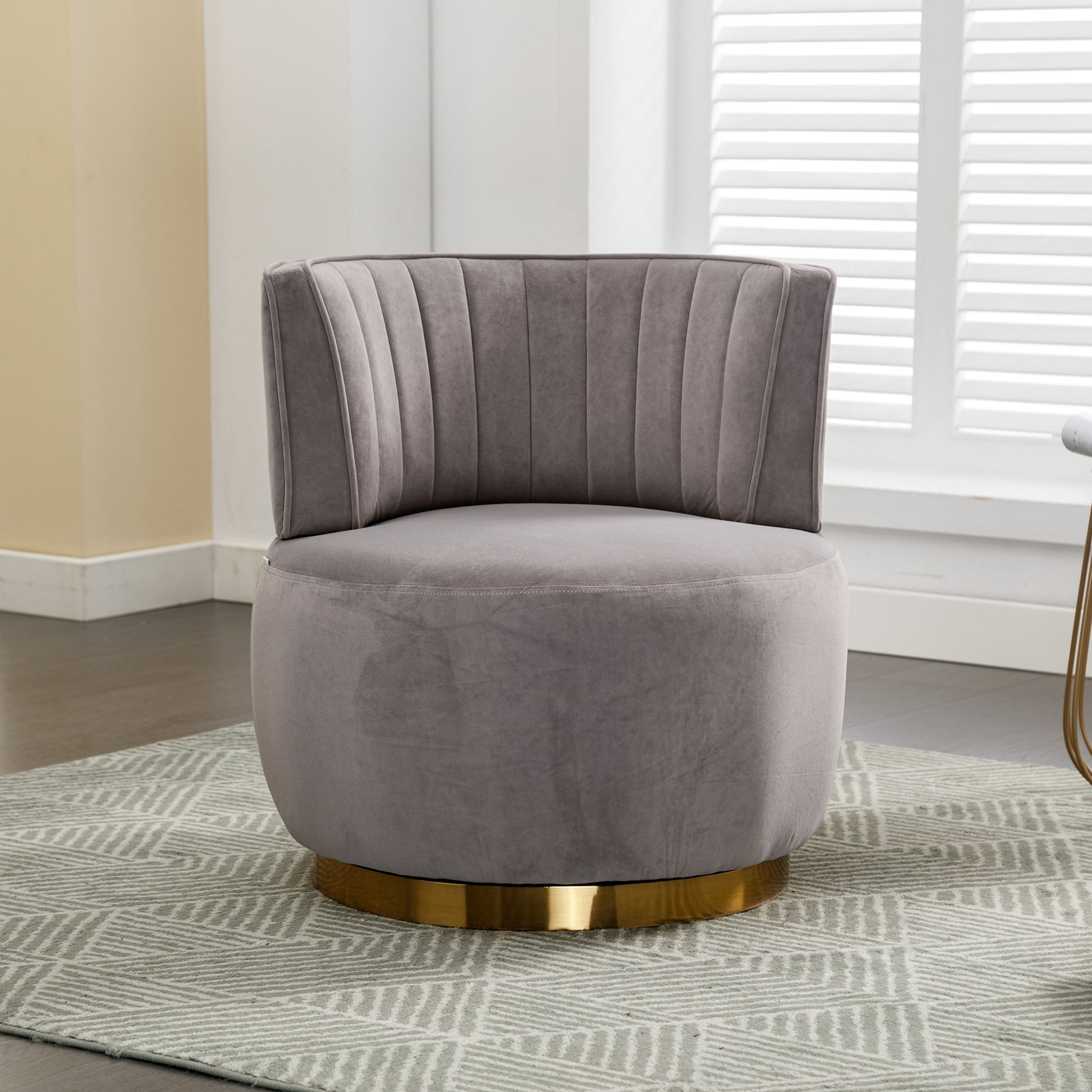 360 Degree Swivel Cuddle Barrel Accent Sofa Chair Home Essentials