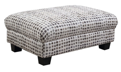 Andie - Ottoman - Ink Dot Emerald Home