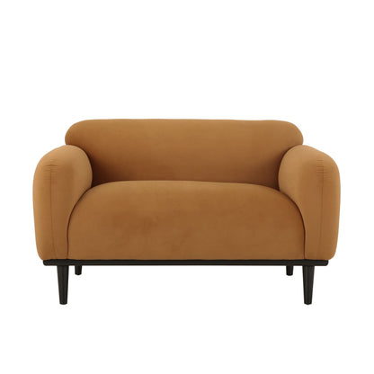 Sway - Upholstered Loveseat With Wood Legs And Round Arms Noble House