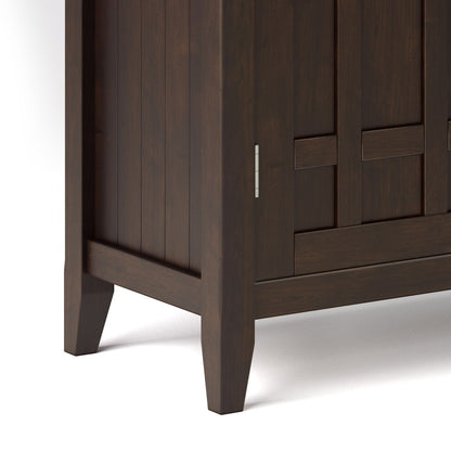 Bedford - Sideboard Buffet And Wine Rack - Dark Chestnut Brown Simpli-Home