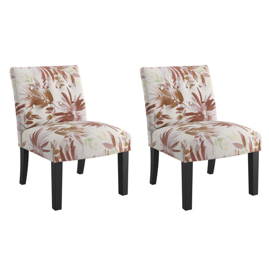 Verma - Floral Accent Chair - Red