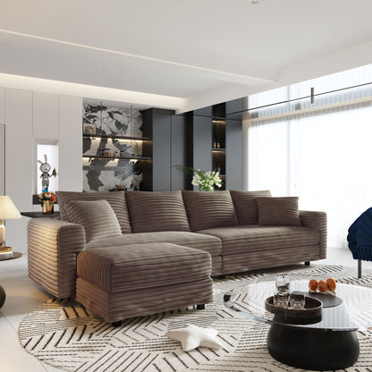 Modern Comfy Upholstered Sofa Cloud Couch & Deep Seat Couches Home Essentials