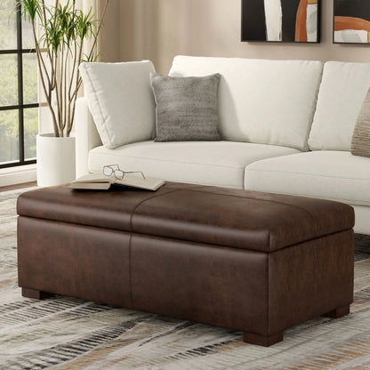 Gabbie - Coffee Table Upholstered Storage Ottoman Simpli-Home