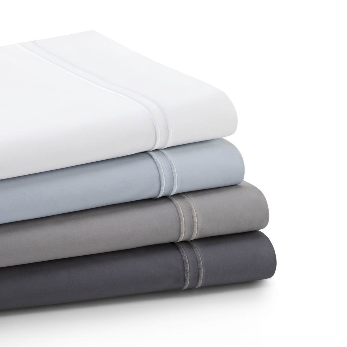 Woven Supima - Cotton Sheets - Split King - White Malouf