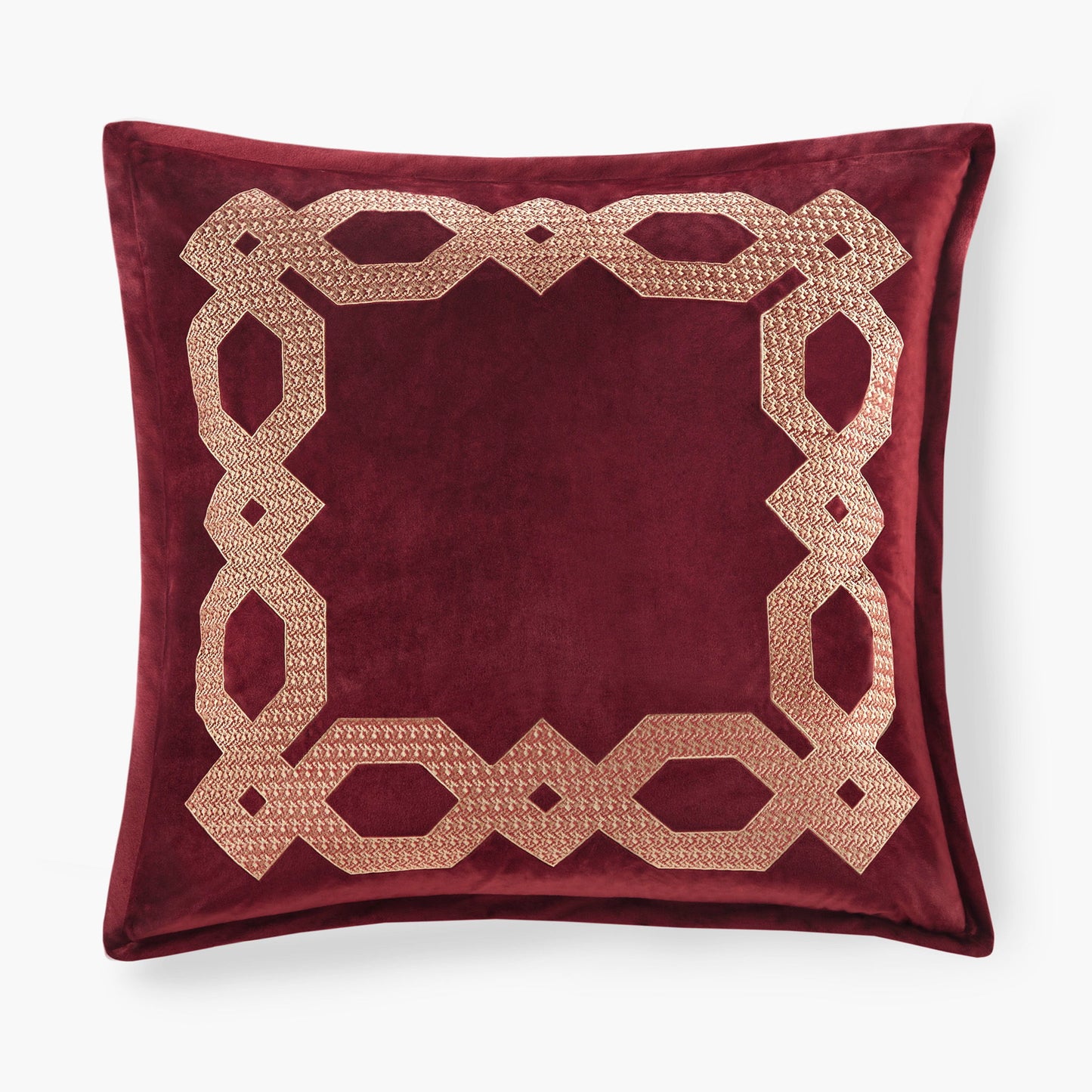 Clermont - European Pillow Sham - Burgundy