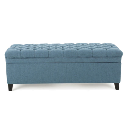 Juliana - Storage Ottoman With Birch Legs Noble House