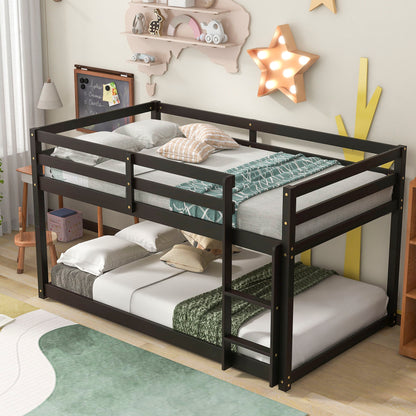 Twin Over Twin Floor Bunk Bed